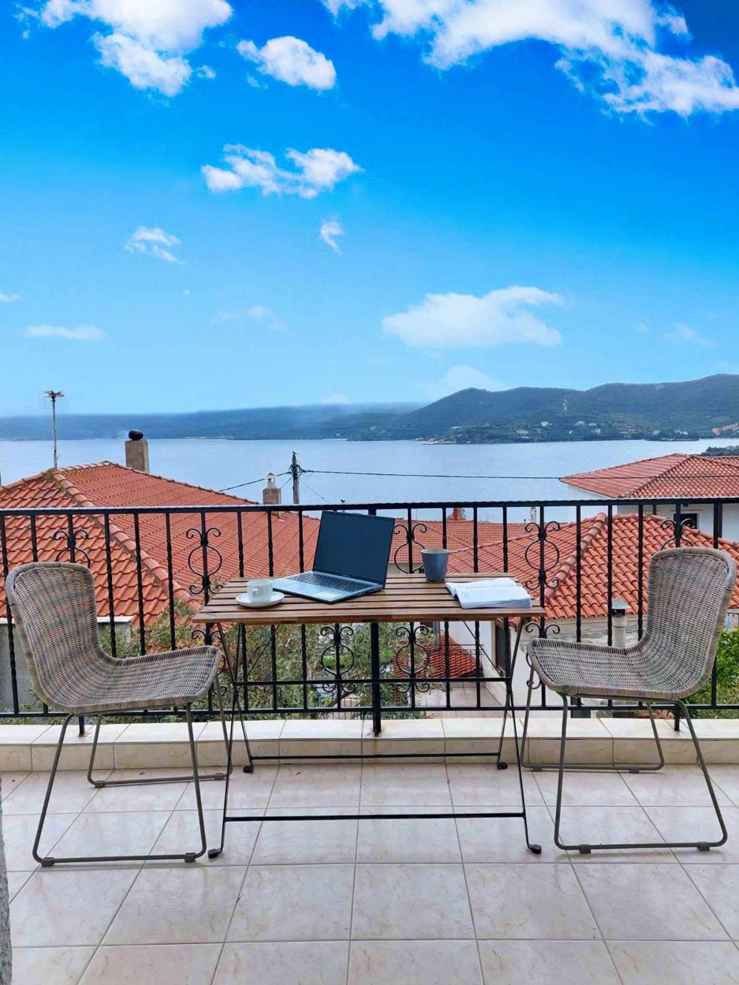Doras House In Village Άνετο Διαμέρισμα Υπέροχη Θέα Pyrgadikia Eksteriør bilde
